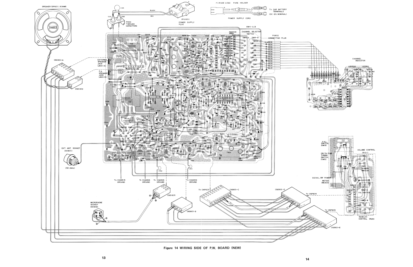 Sharp CB-800A Schematic