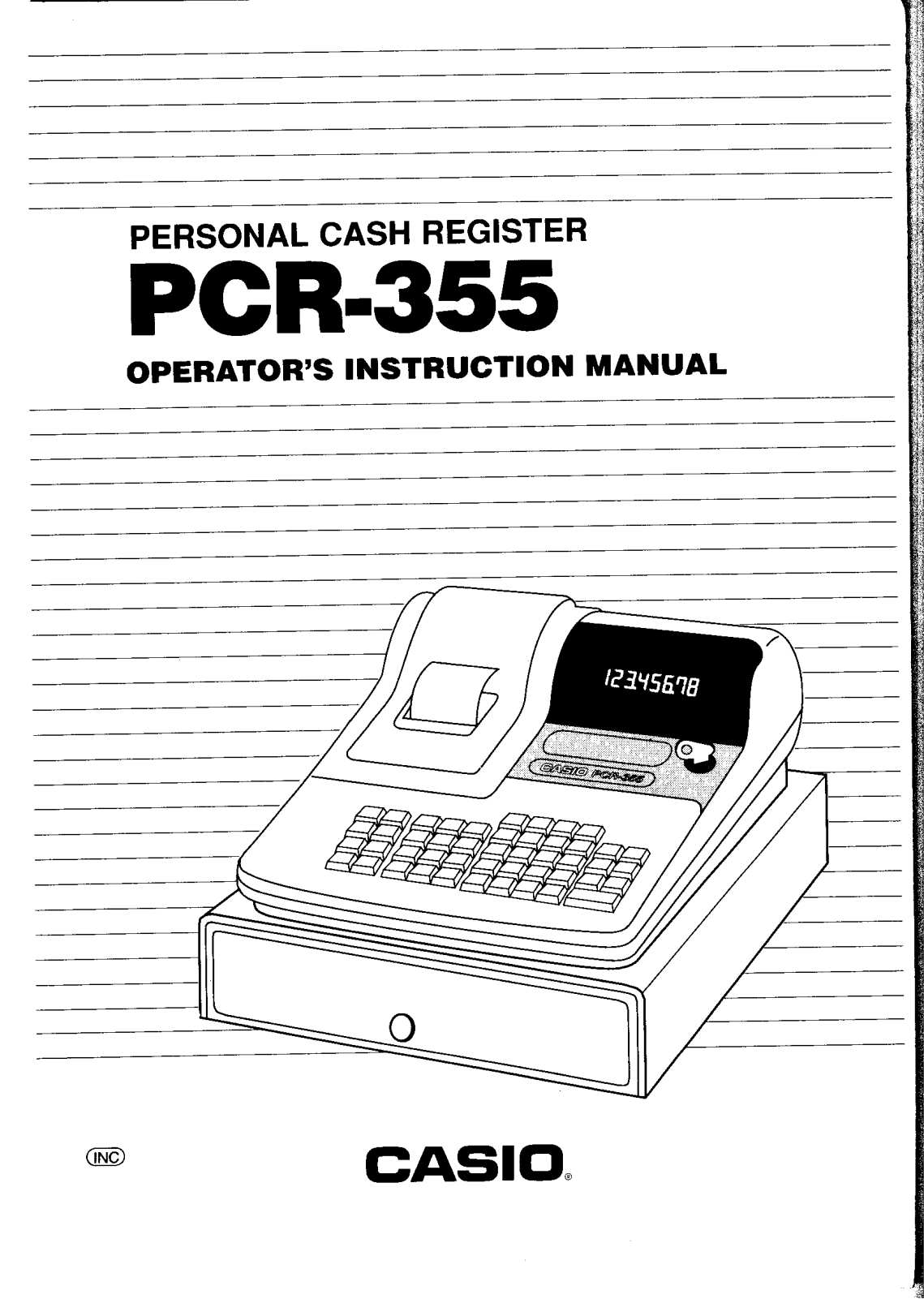 Casio PCR-355 Owner's Manual