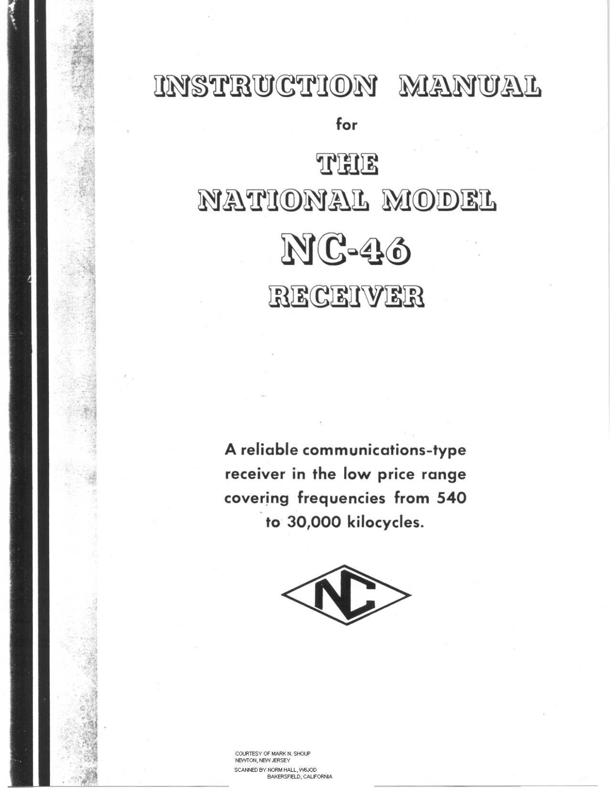 National NC46 User Guide