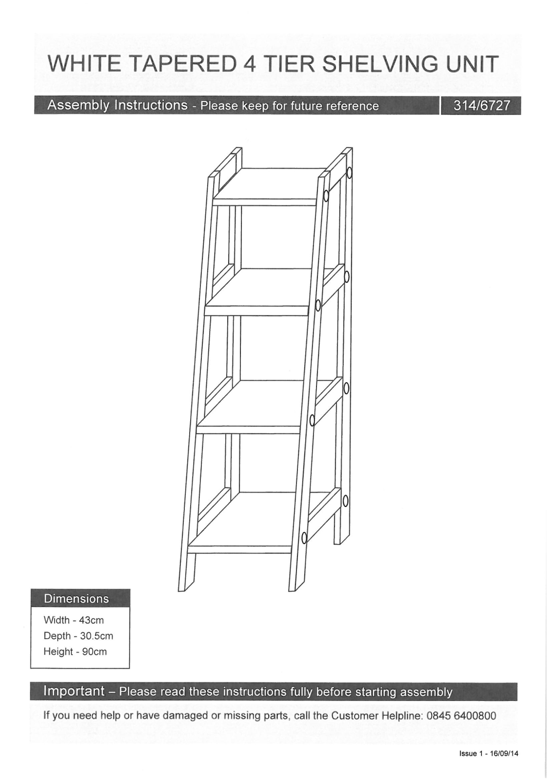 Argos 314/6727 User guide - ManualMachine.com