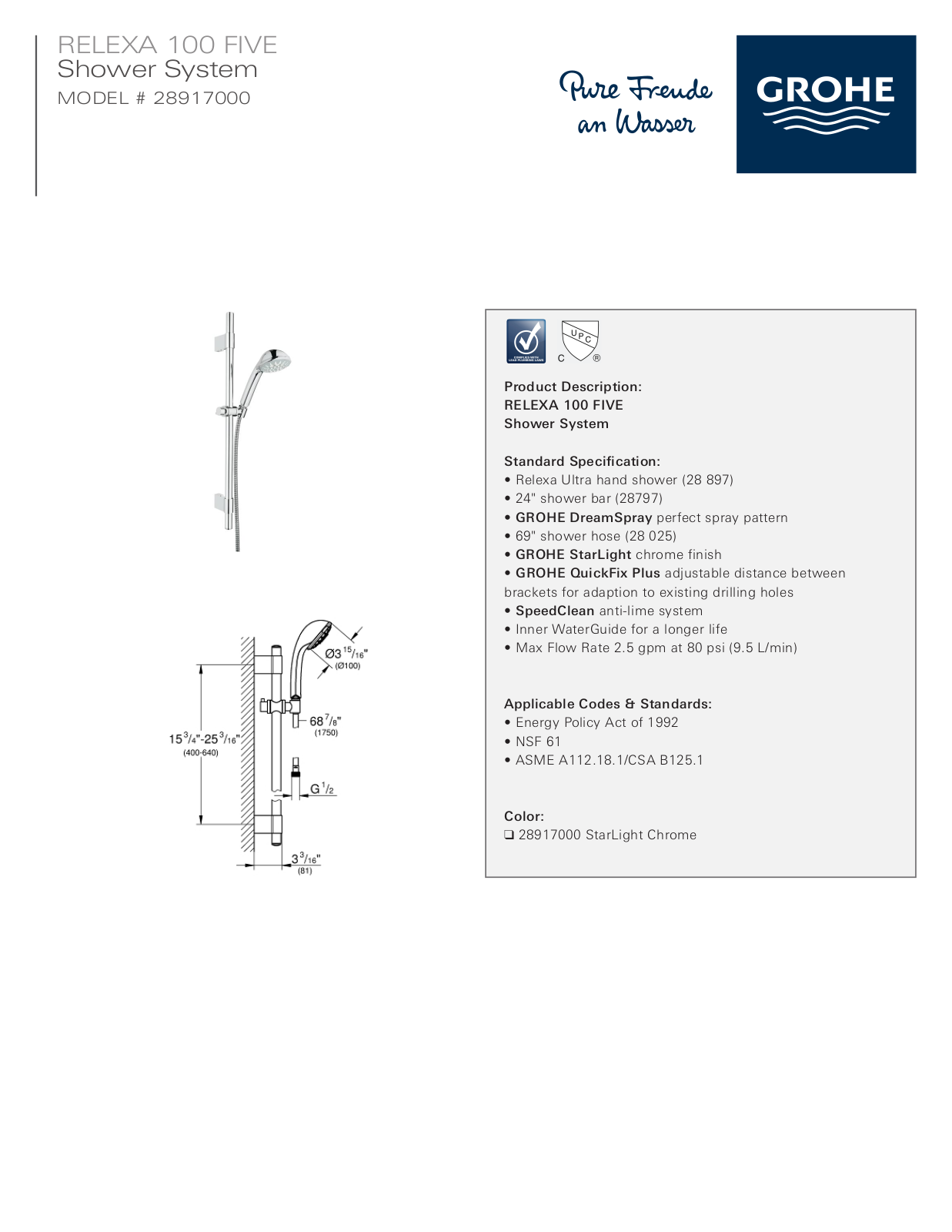 GROHE GRH3316 Specifications - ManualMachine.com