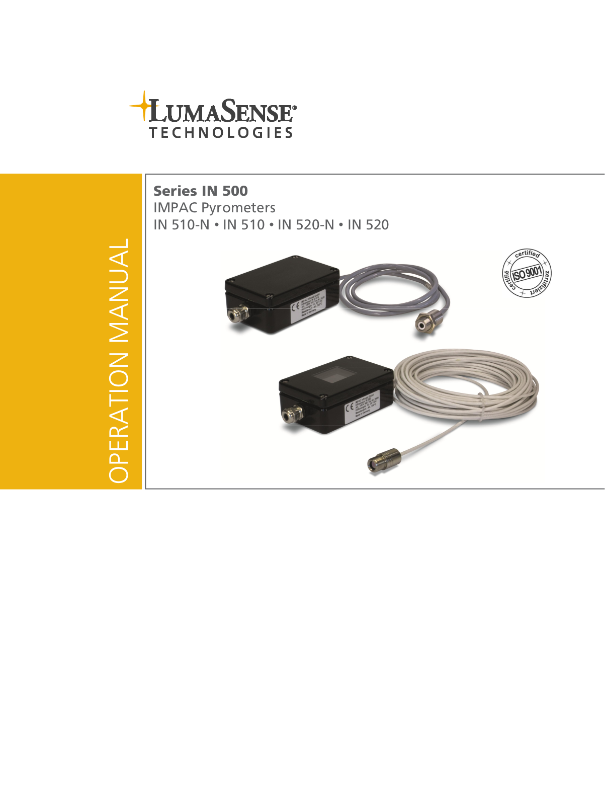 LumaSense Technologies IN 520 User Manual