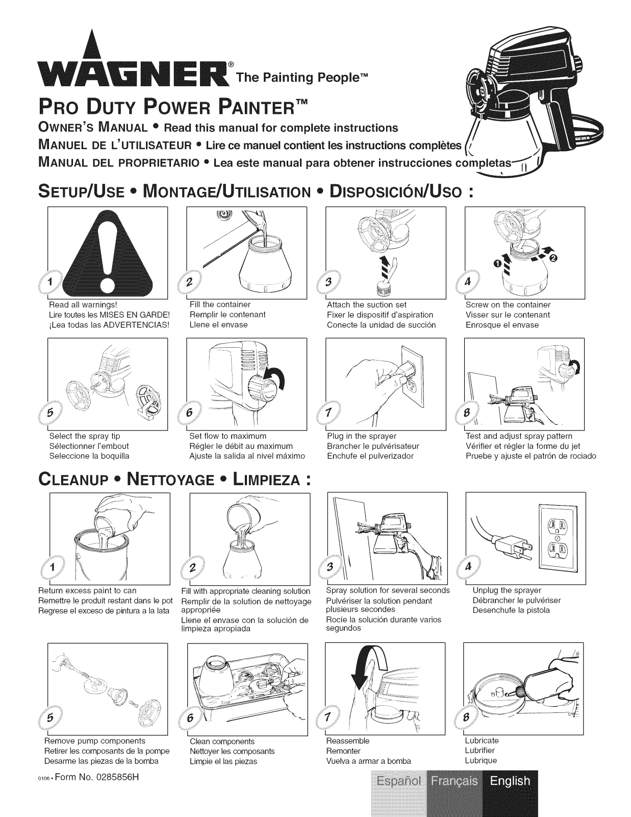 WAGNER PRO DUTY POWER PAINTER Owner's Manual