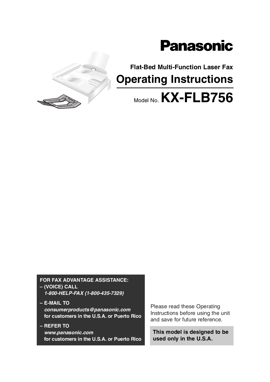 Panasonic KX-FLB756 User Manual