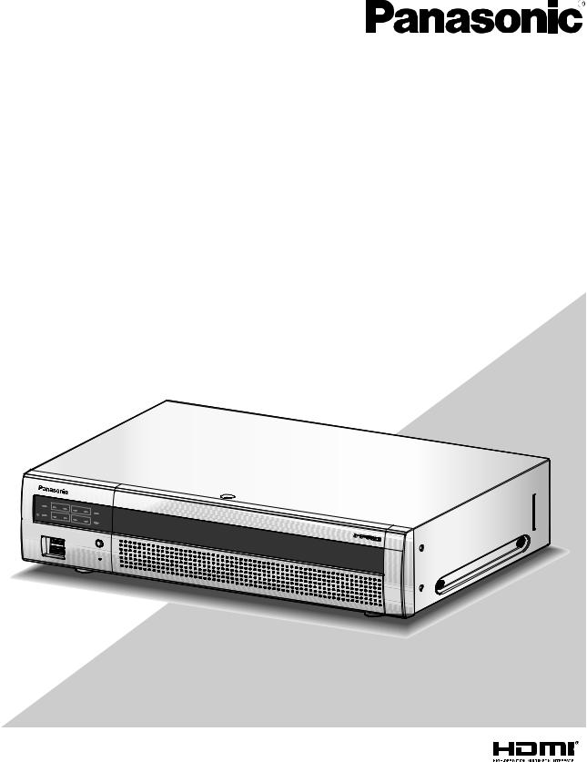Panasonic WJ-NX300-6000T6, WJ-NX300-4000T4 User Manual