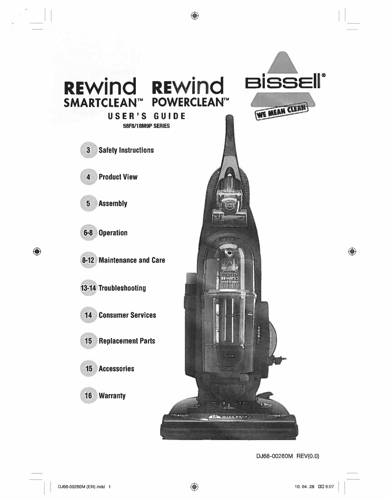 Bissell 18M9P User Manual