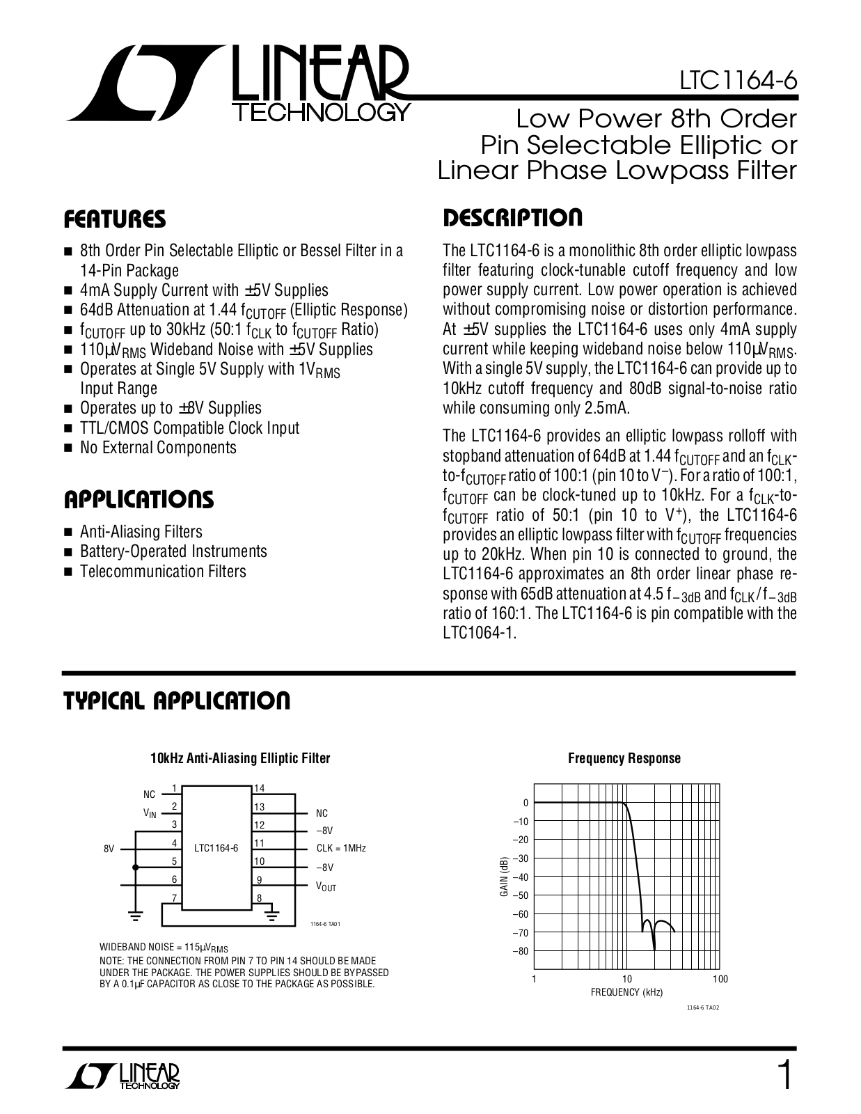 Linear Technology LTC1164-6 Datasheet