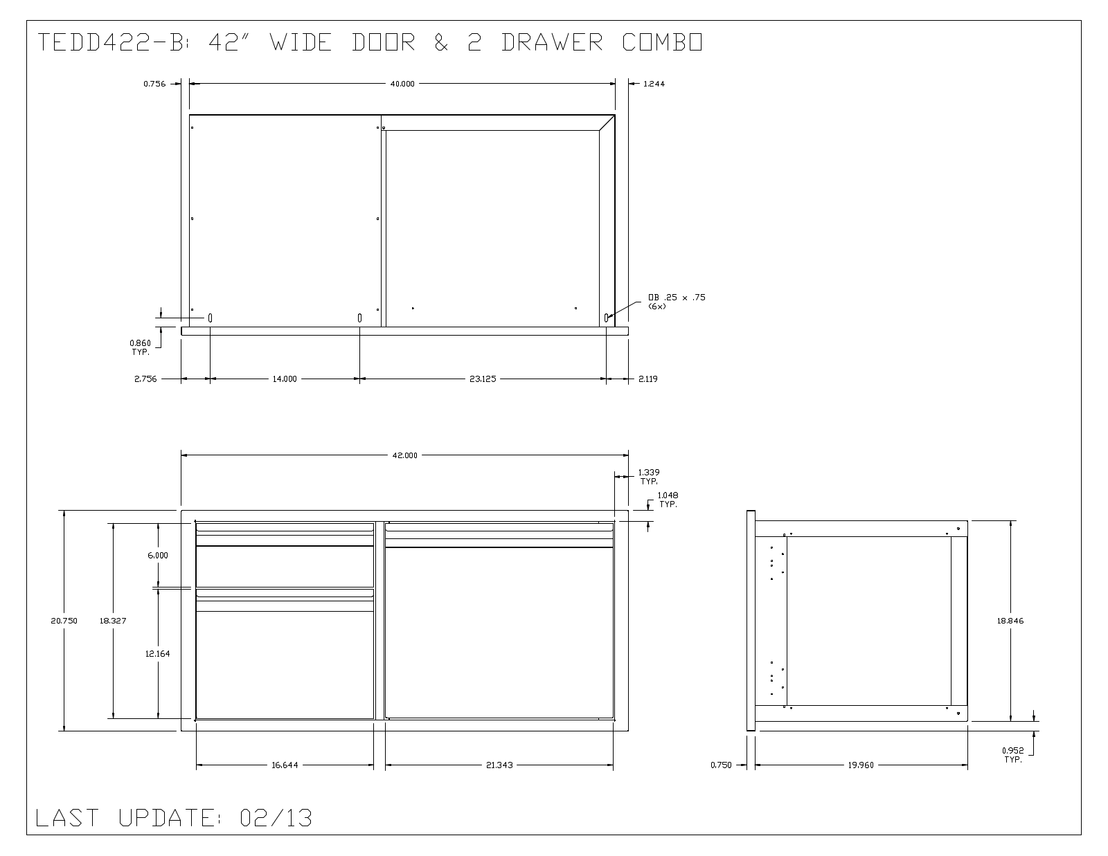 Twin Eagles TEDD422B Diagram