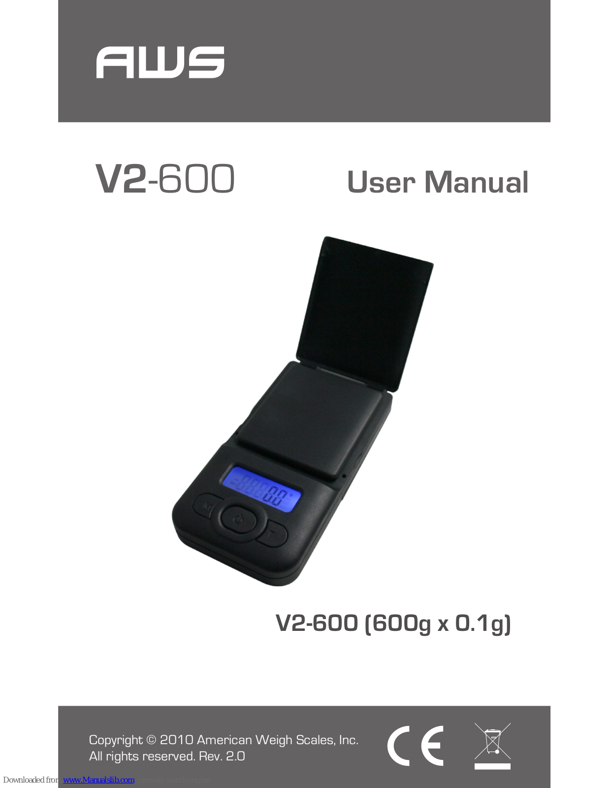 AWS V2-600 User Manual - ManualMachine.com