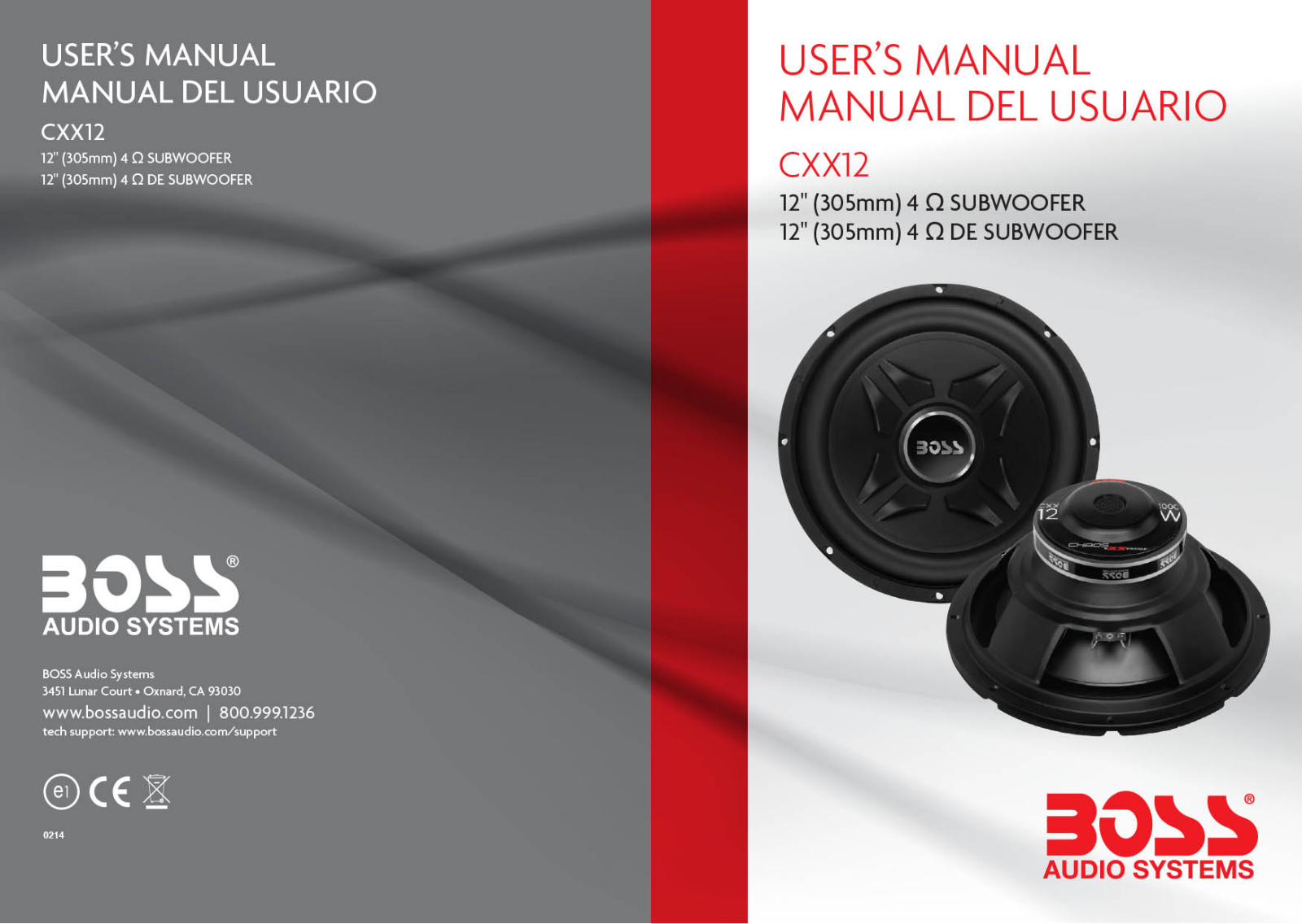 Boss Audio CXX12 User Manual