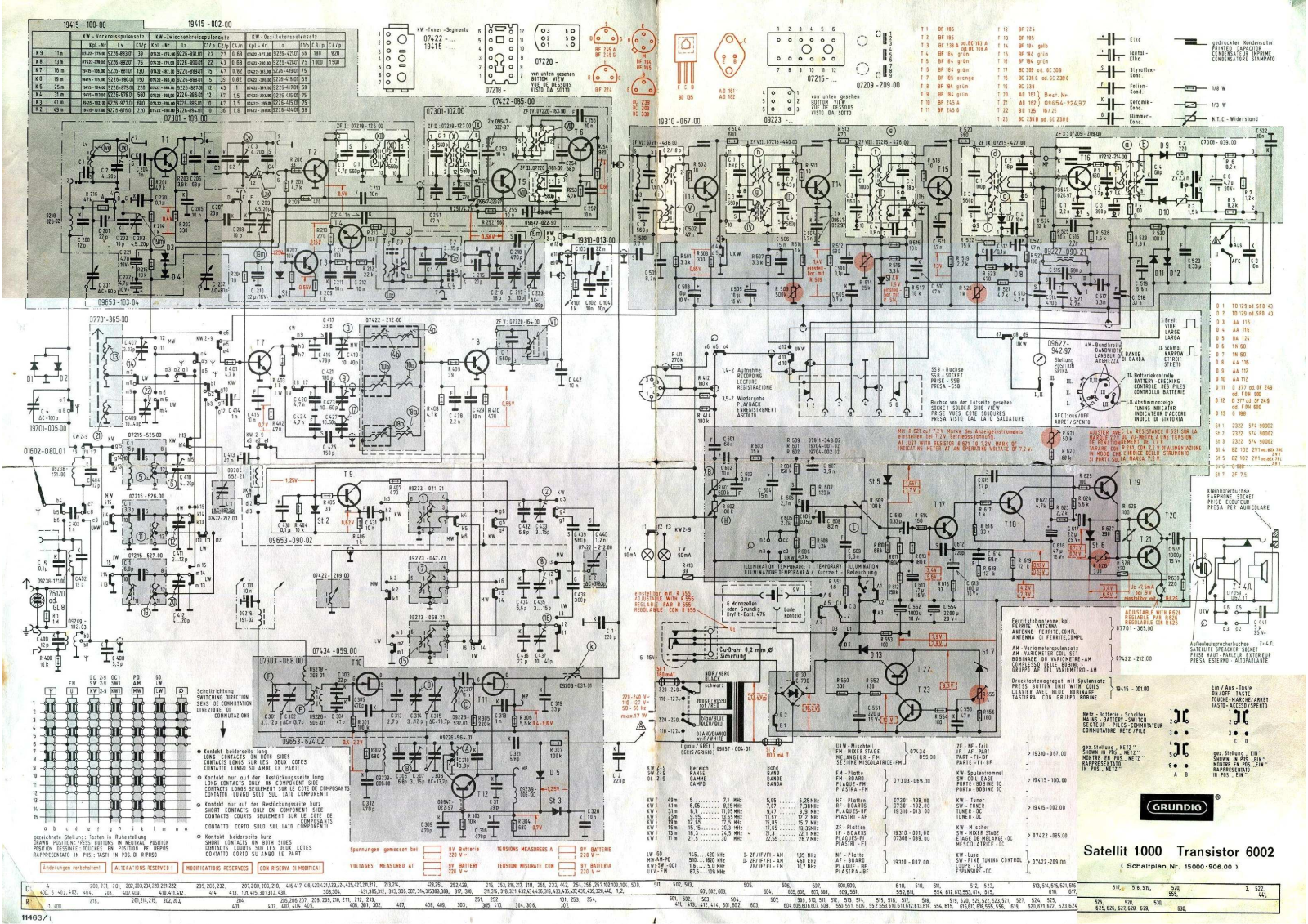 Grundig Satellit-1000 Schematic