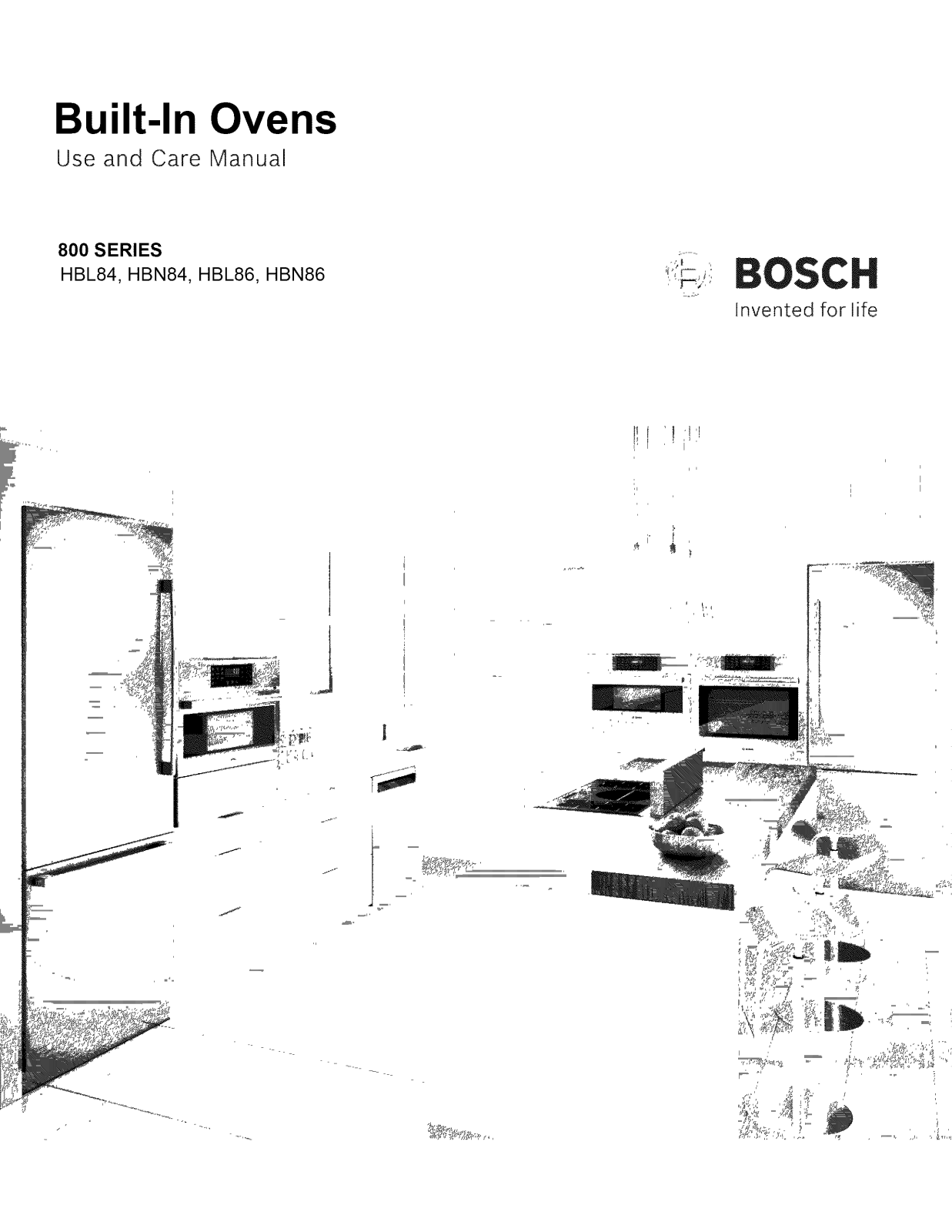 Bosch HBL8461UC/01, HBL8751UC/01, HBL8751UCC/01, HBN8451UC/01, HBN8651UC/01 Owner’s Manual
