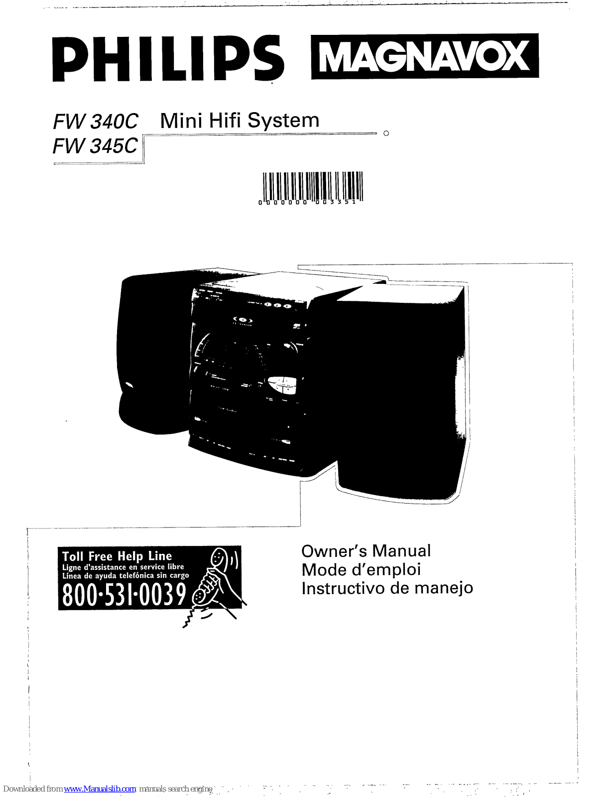Philips FW 345C, FW 340C User Manual