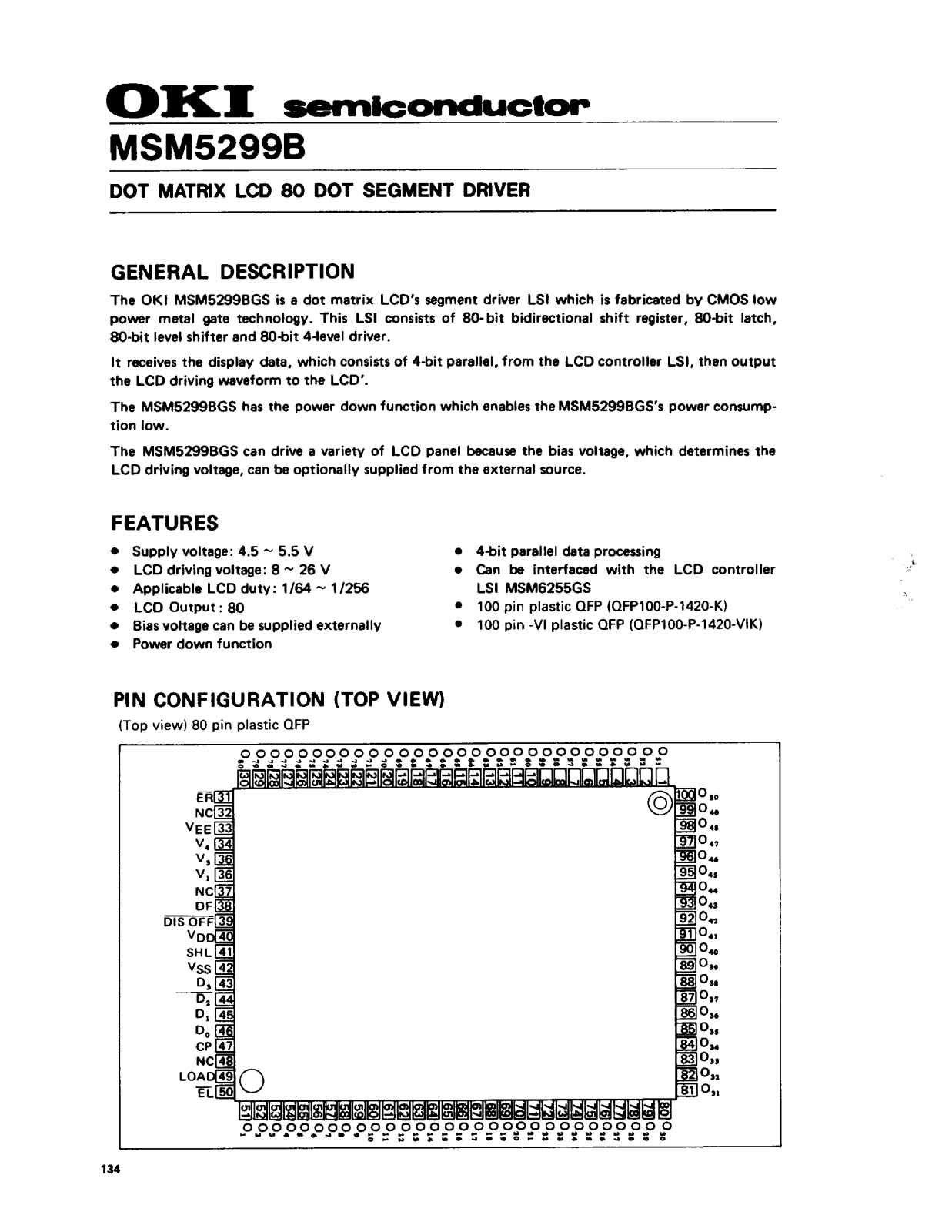 OKI MSM5299B Datasheet