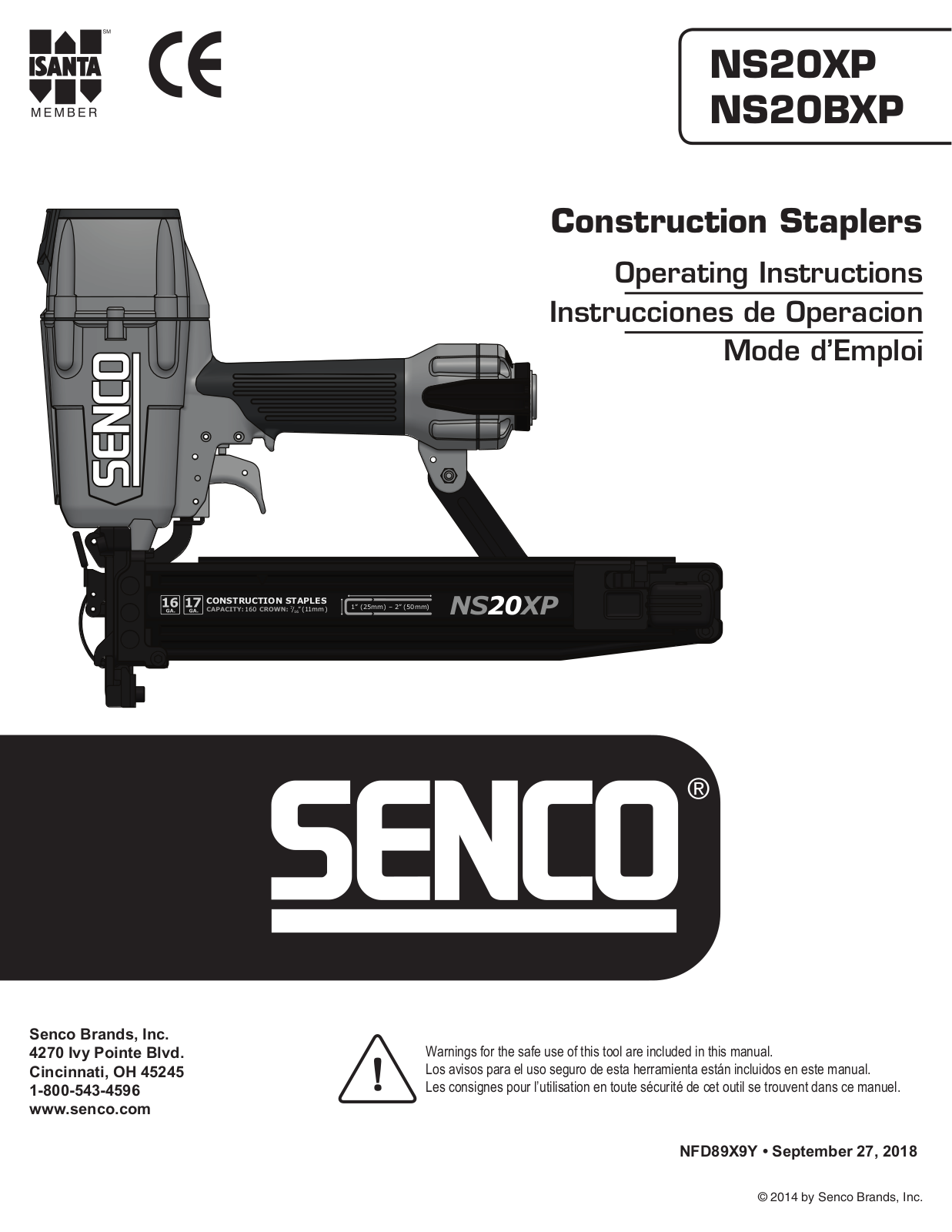 Senco NS20BXP, NS20XP User Manual