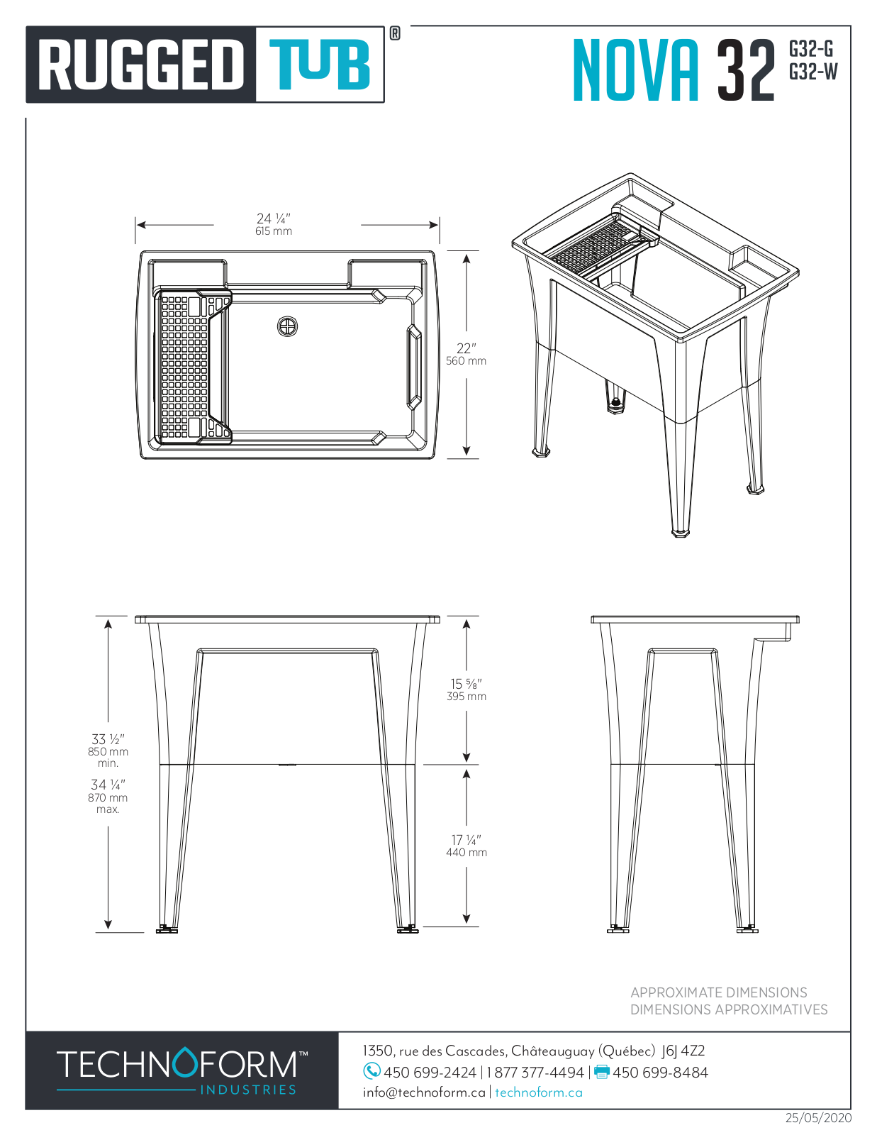 Rugged Tub RGGE1013 Specifications - ManualMachine.com