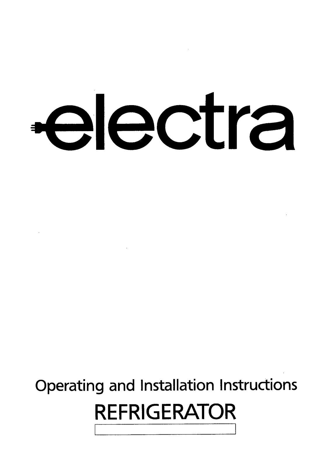 tricity bendix EBR5W, EBR5, EBR5A User Manual