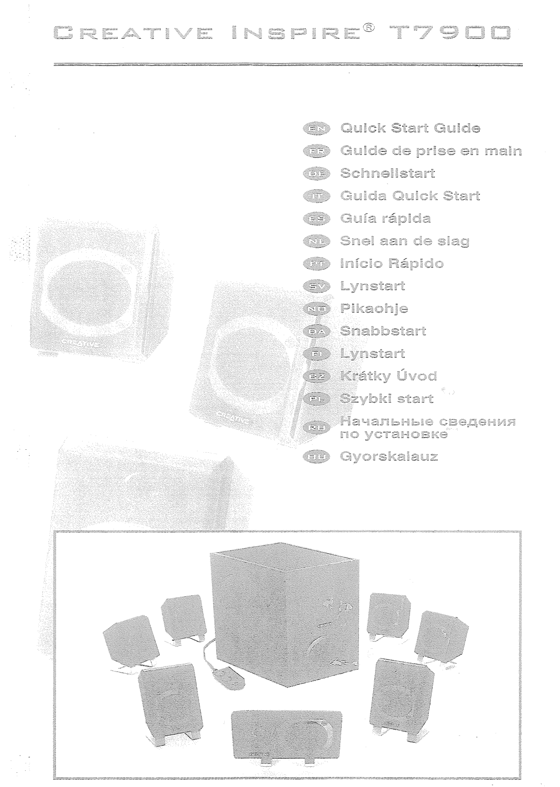 Creative T7900 7.1 User Manual