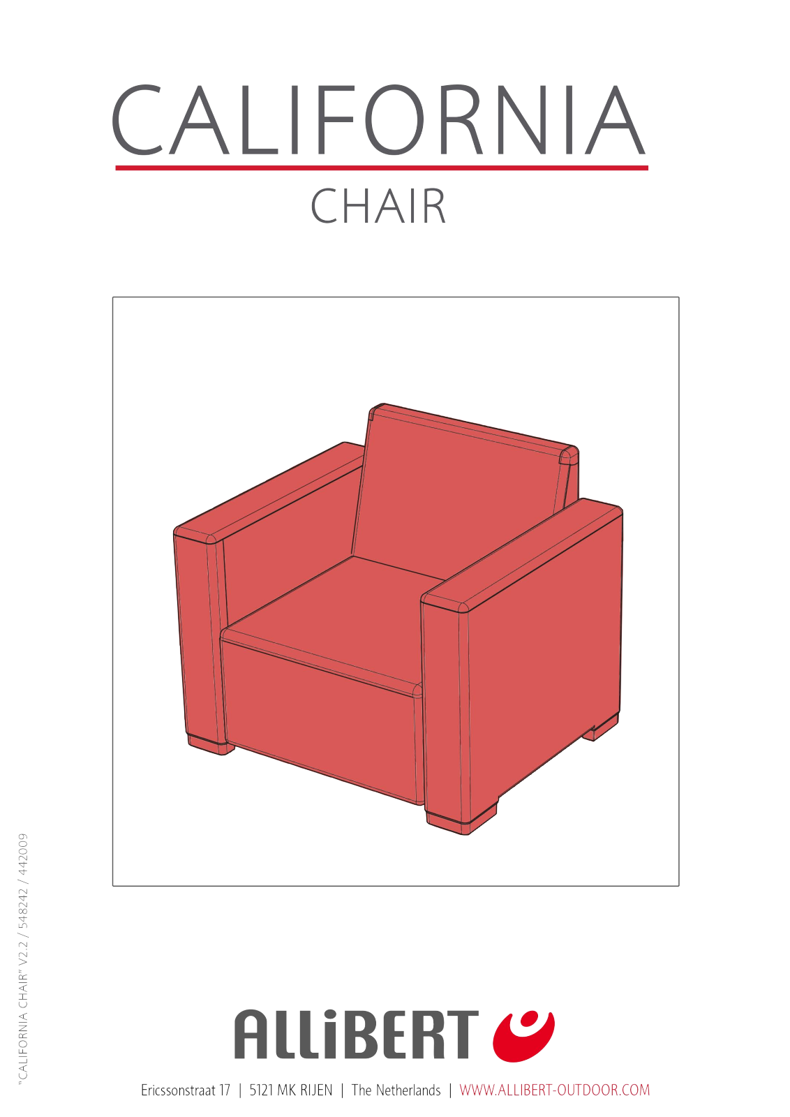 Keter California chair, California User Manual