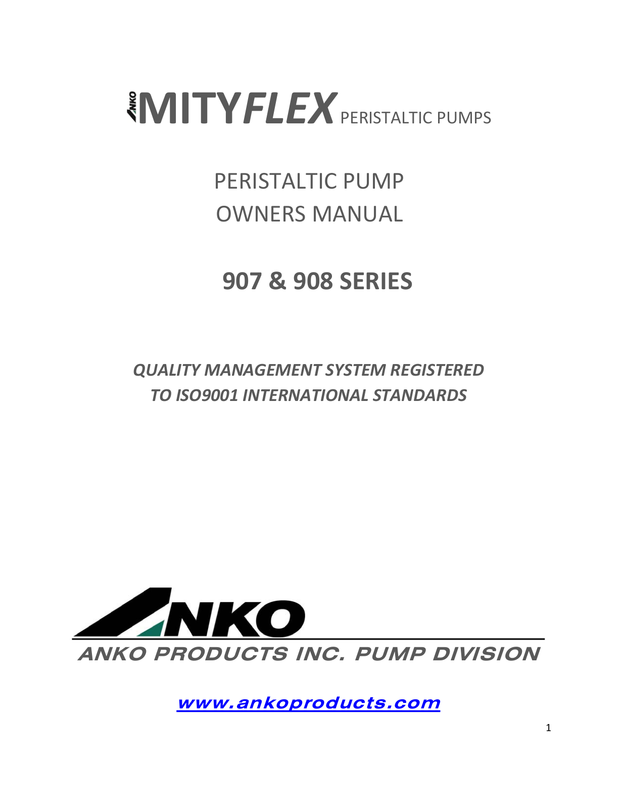 ANKO 907, 908 User Manual