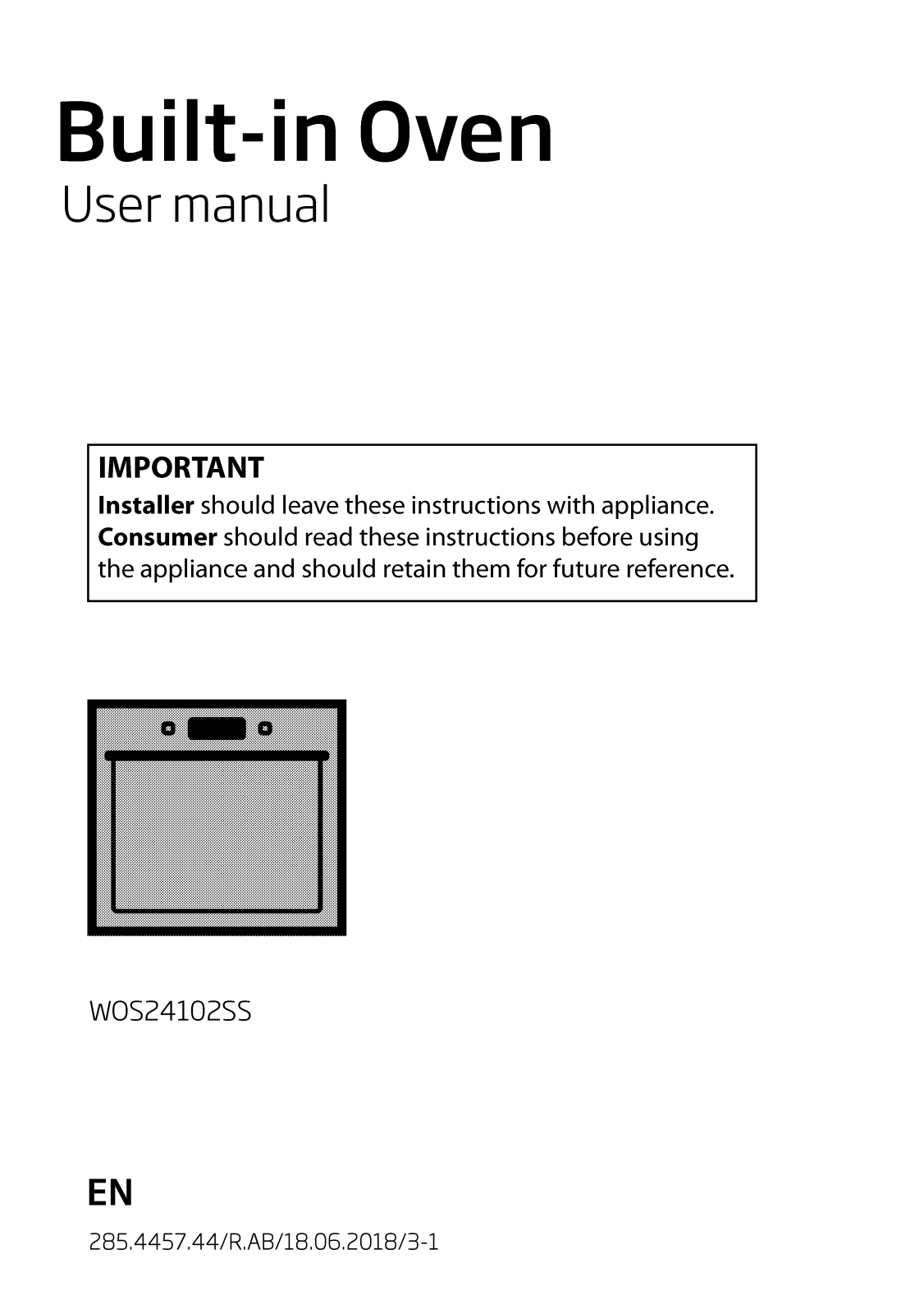 Beko WOS24102SS User Manual