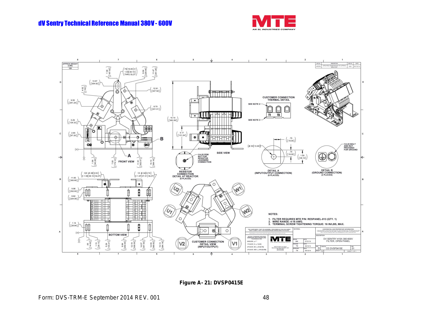 MTE DVSP0415E Technical Reference Manual