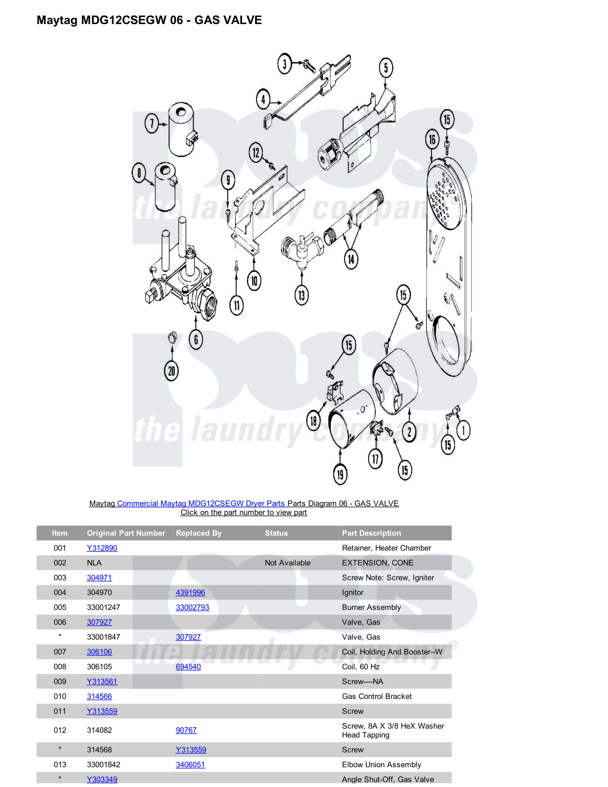 Maytag MDG12CSEGW Parts Diagram