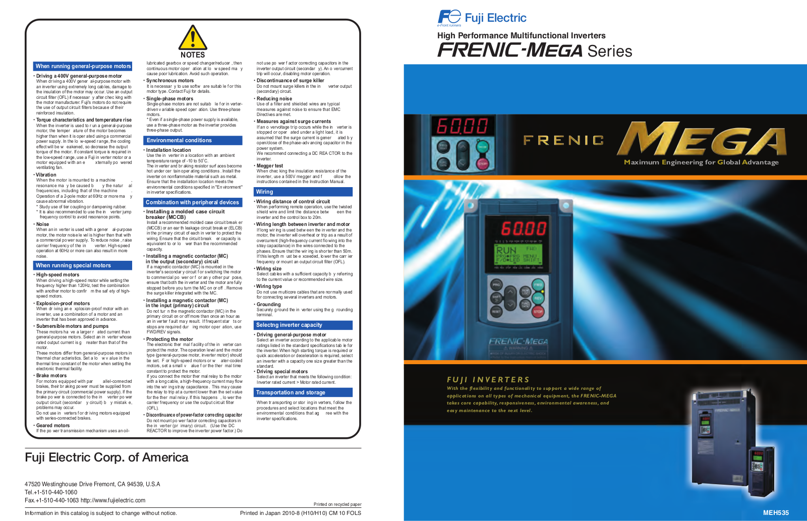 Fuji Electric FRENIC-Mega User Manual