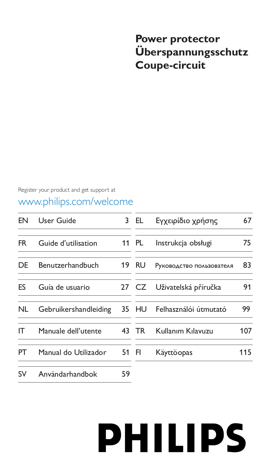 Philips Multiplicador de potencia User Manual