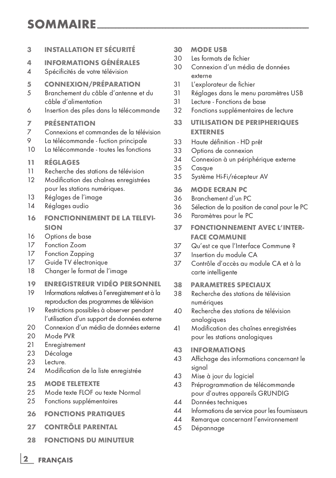 GRUNDIG 37 VLC 9040 C User Manual