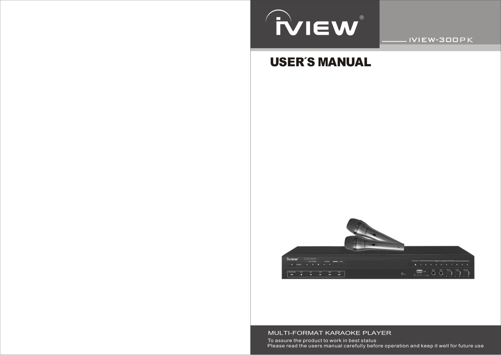 iView 300PK User Manual