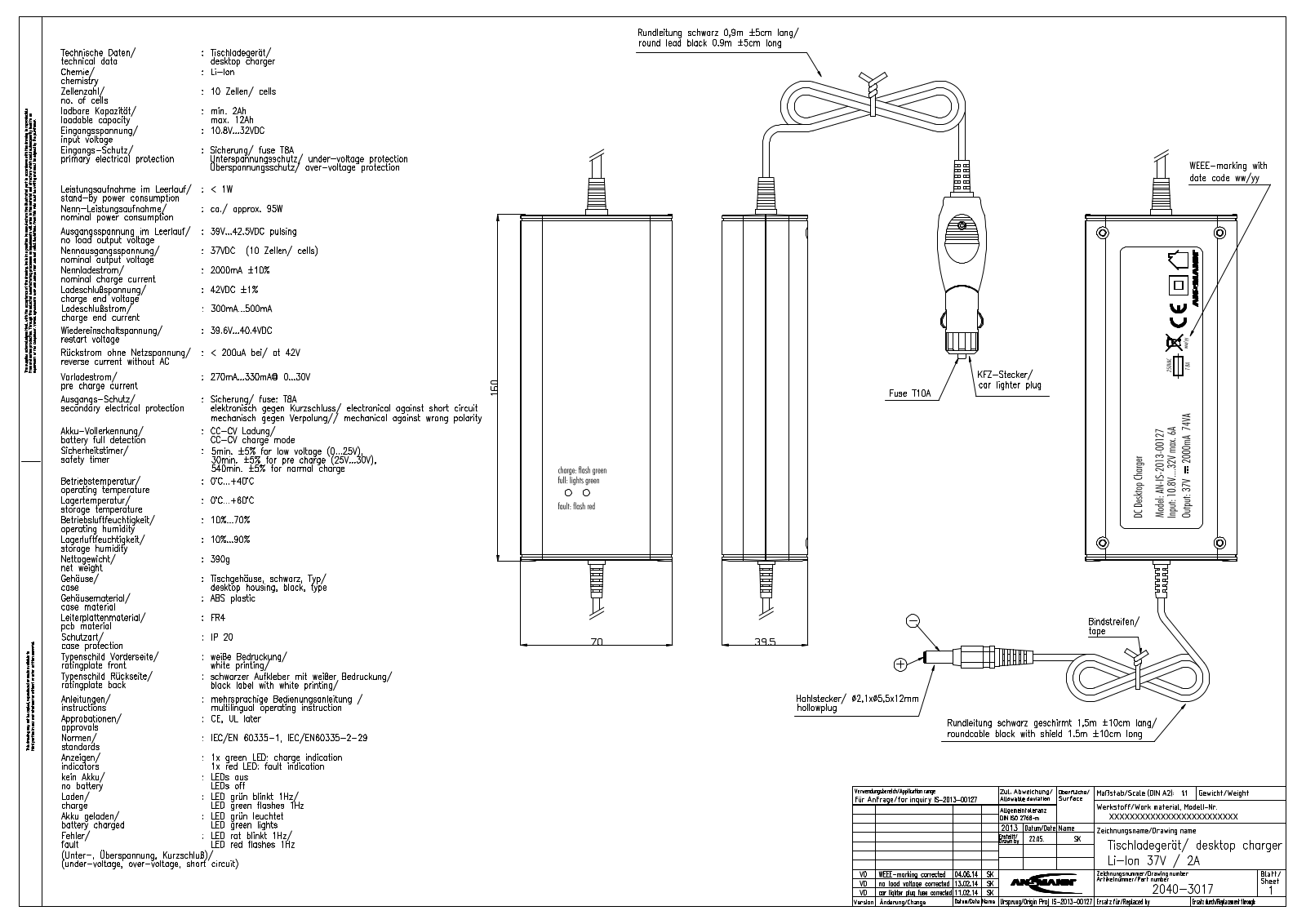 ANSMANN ANS 2040-3017 Datasheet - ManualMachine.com