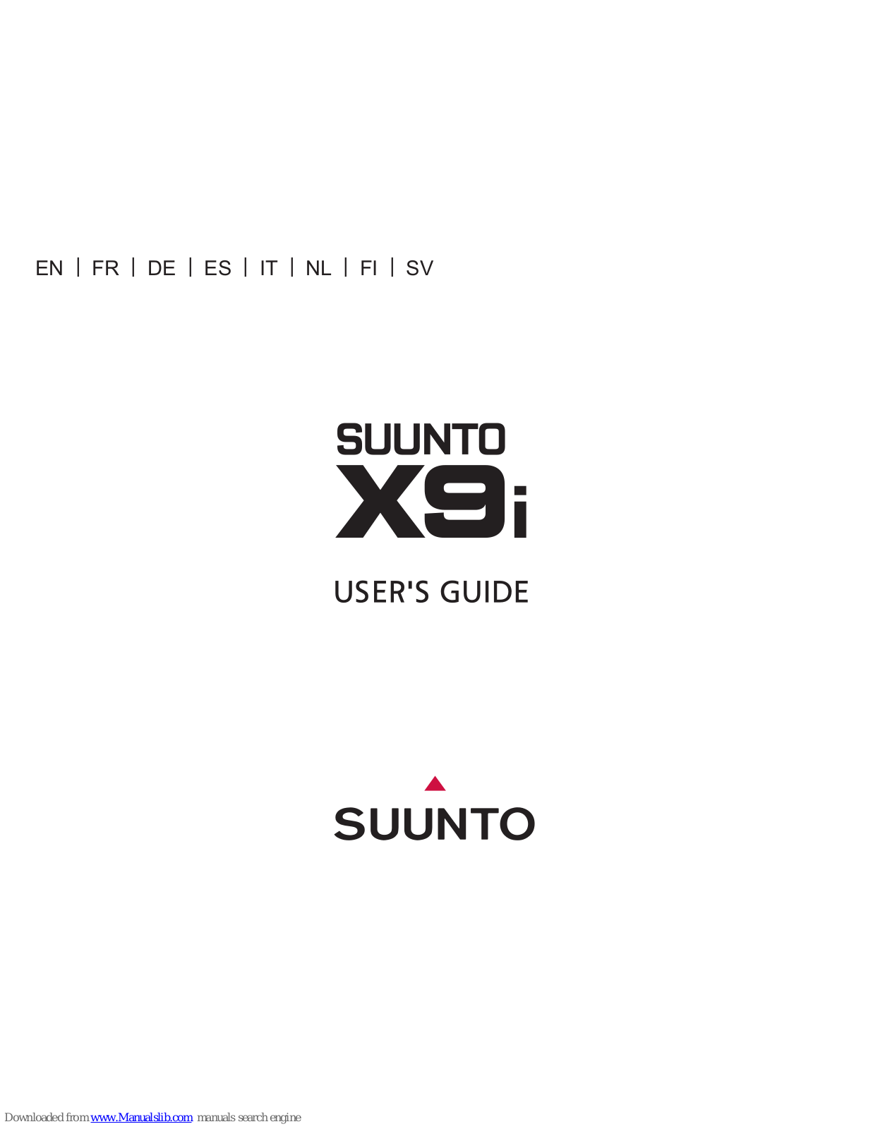 Suunto x9i User Manual