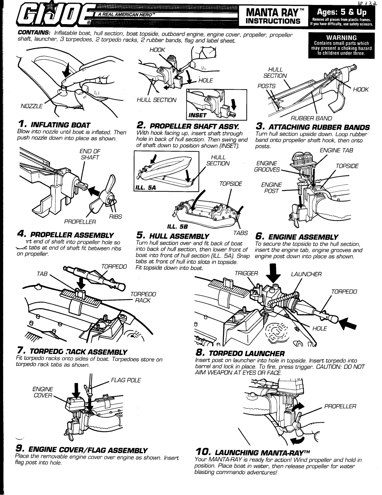 HASBRO GIJoe Manta Ray User Manual