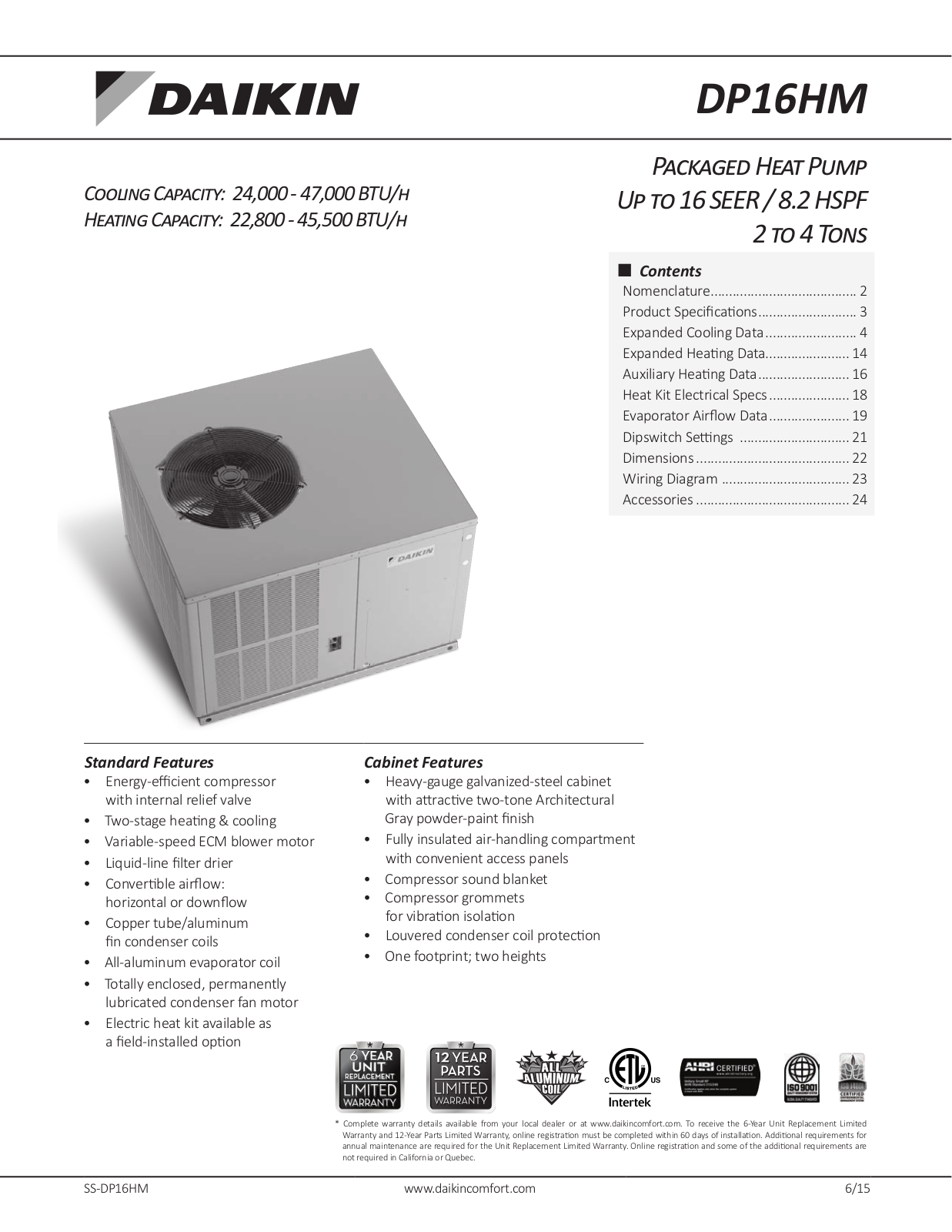 Goodman DP16HM3041A User Manual