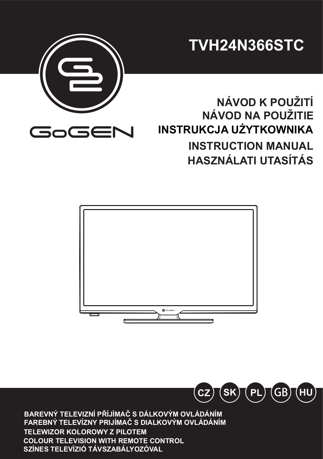 GoGEN TVH 24N366 STC User Manual