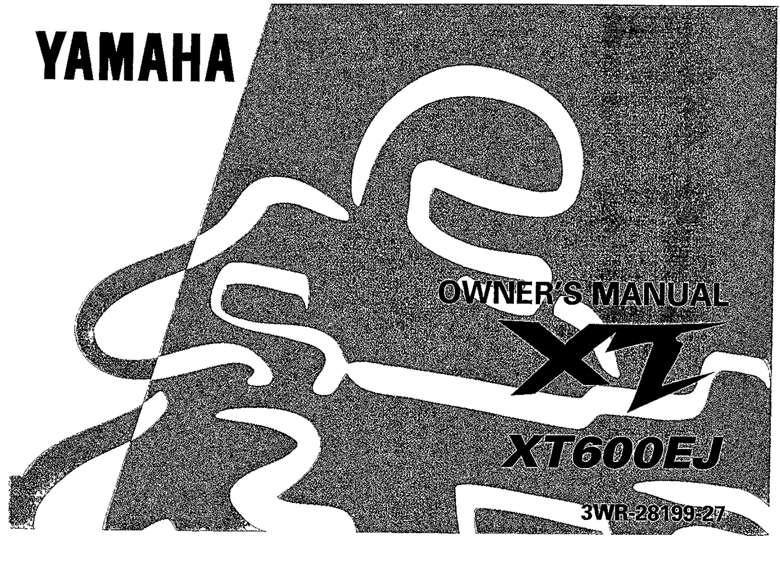 Yamaha XT600 EJ 1997 Owner's manual