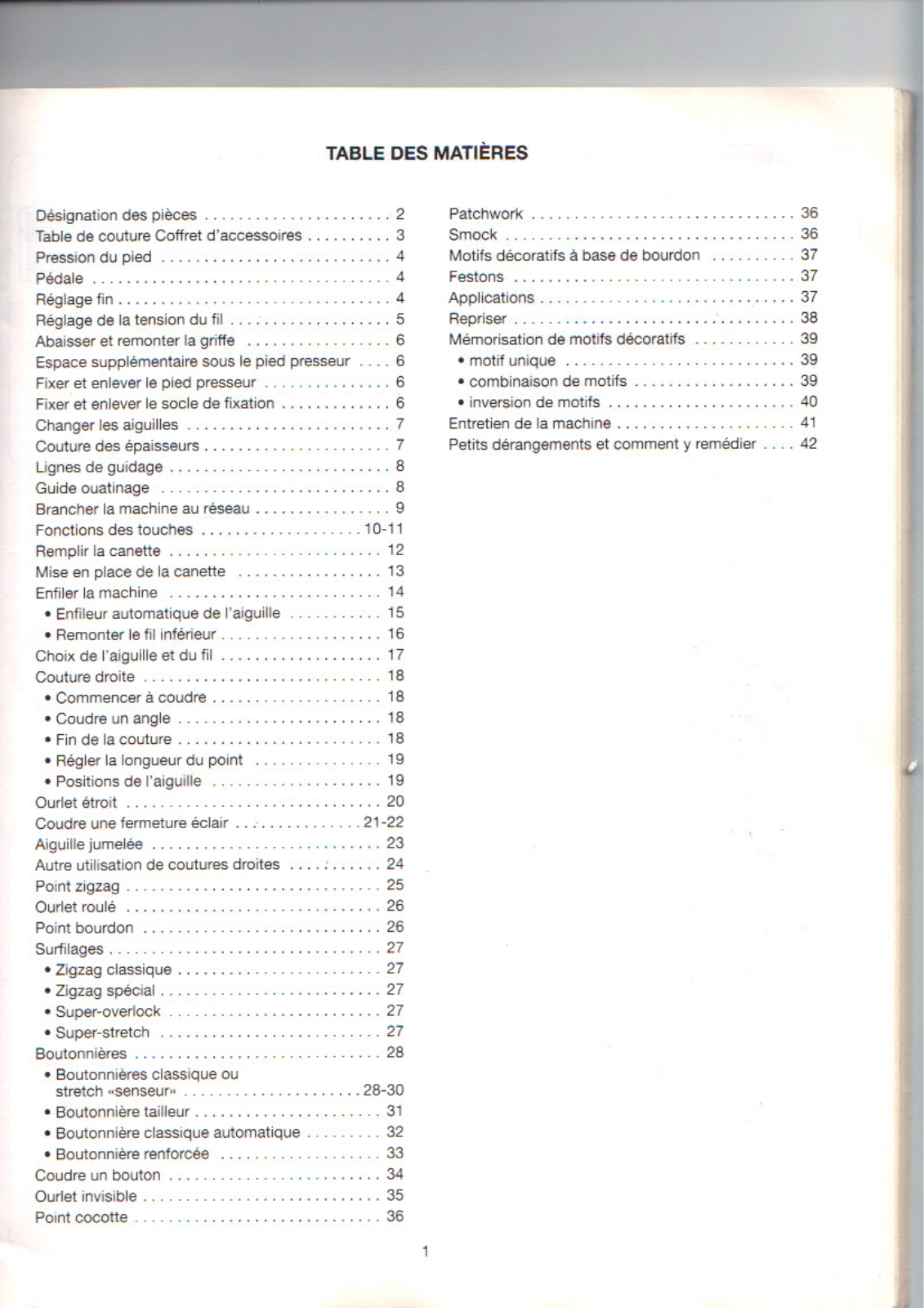 ELNA 6003 Q User Manual