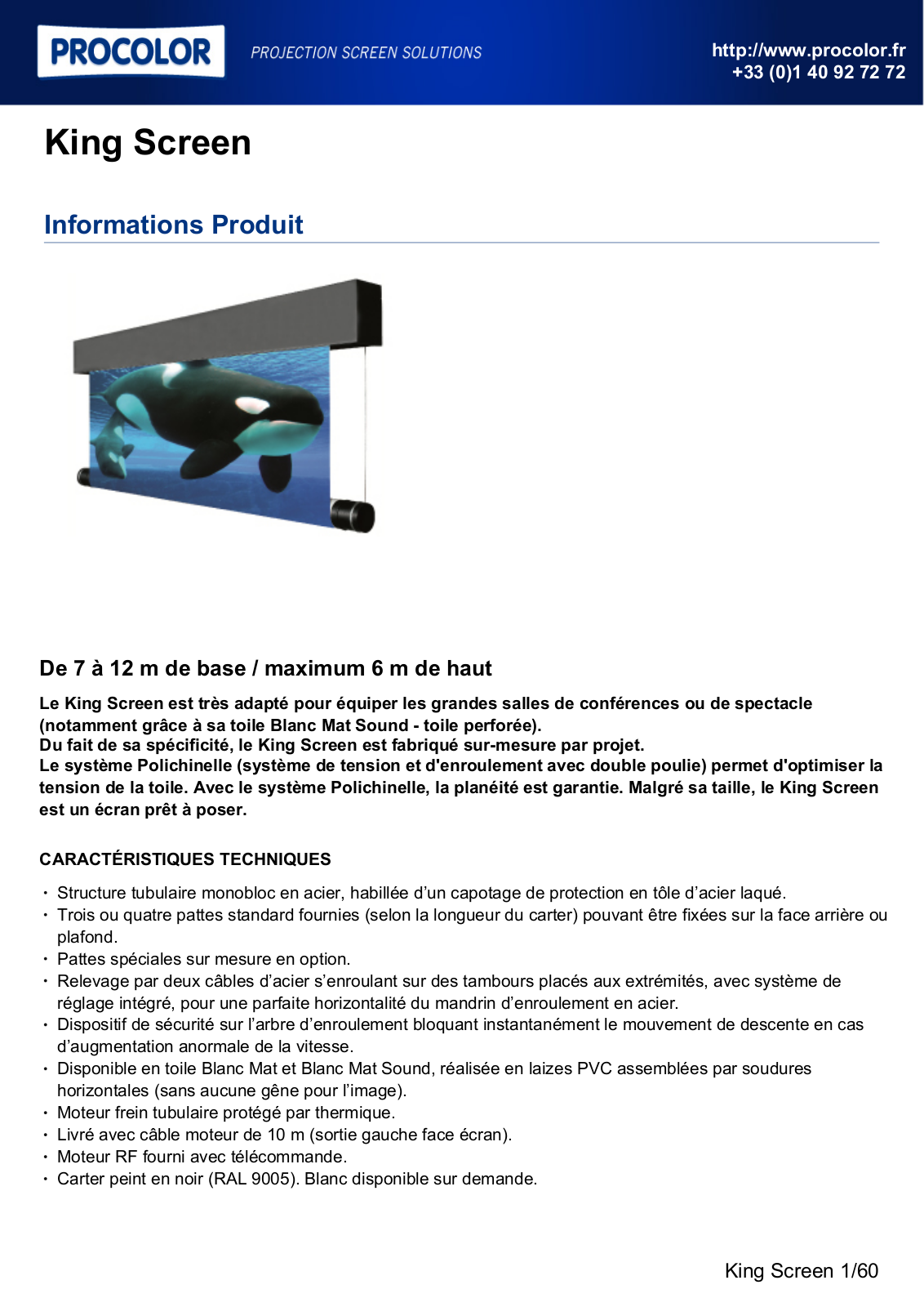 Procolor KING SCREEN User Manual - ManualMachine.com