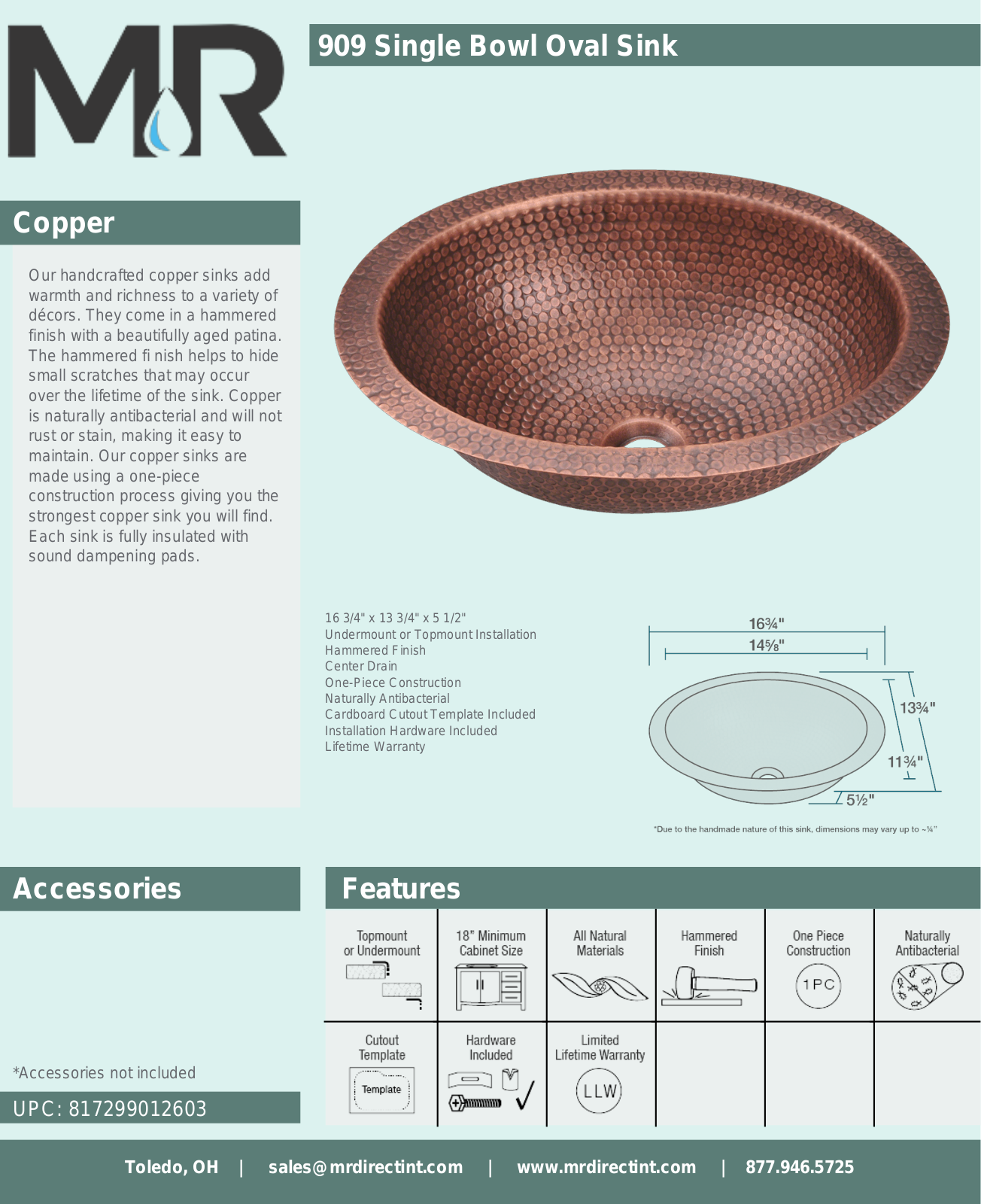 MR Direct MRDR1075 Specifications - ManualMachine.com