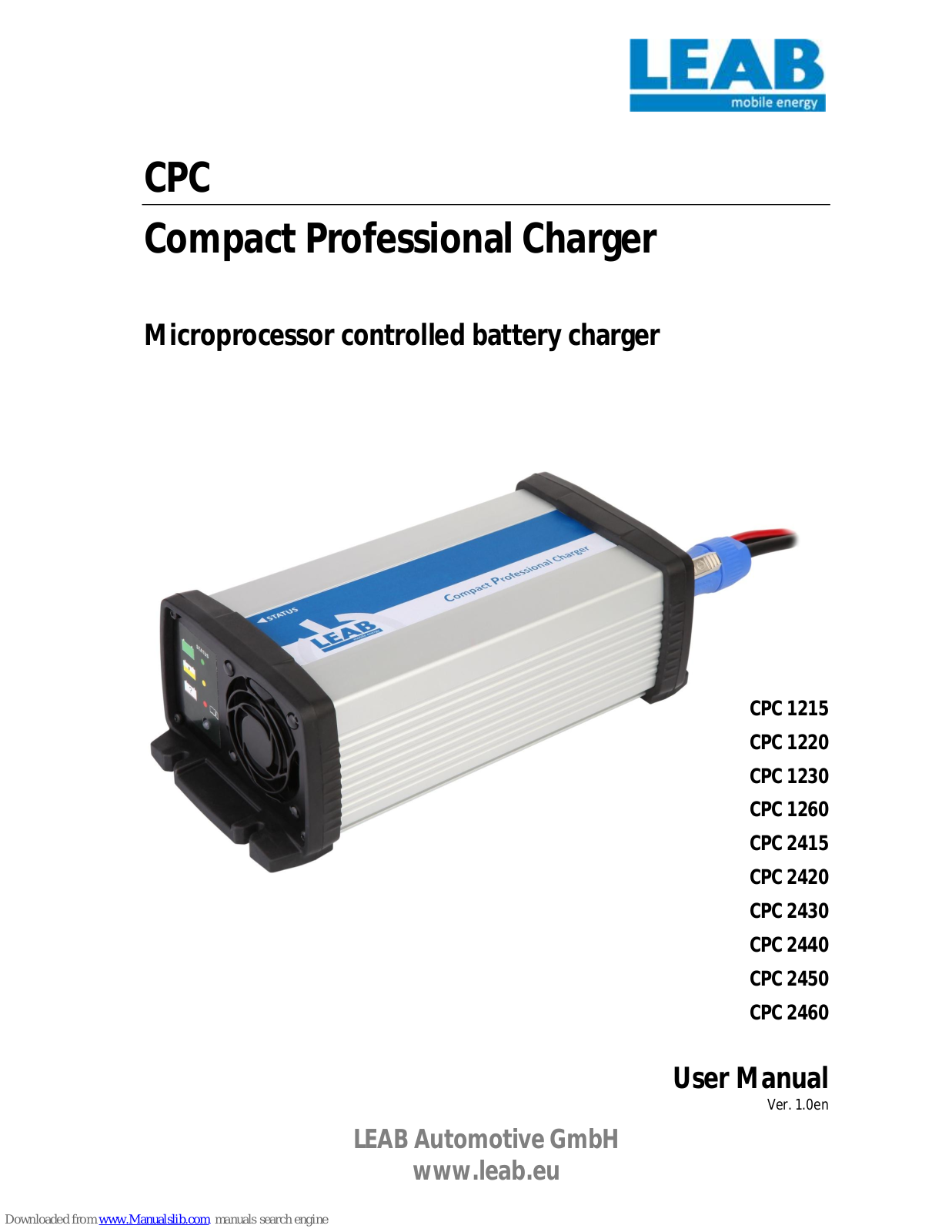 LEAB CPC 1215, CPC 1220, CPC 1230, CPC 2415, CPC 1260 User Manual