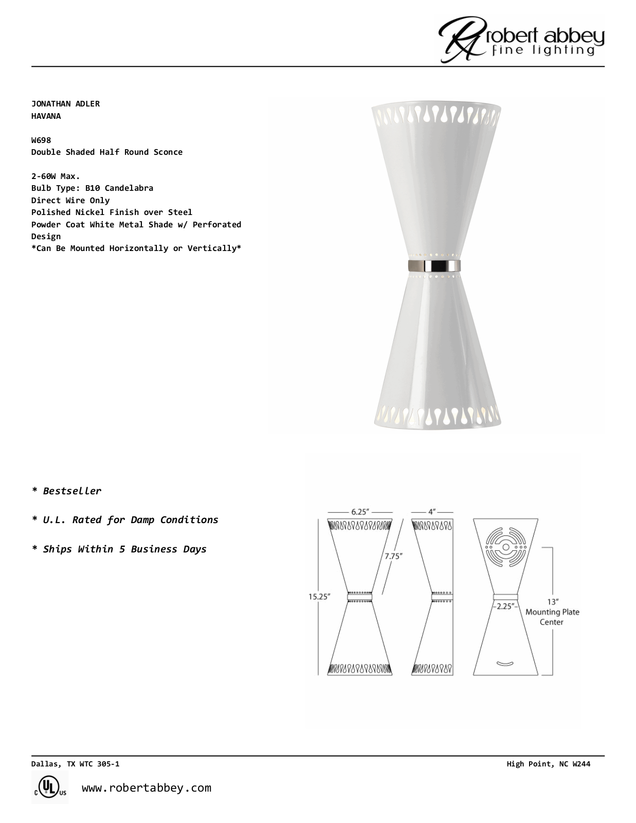 Jonathan Adler RAB2839 Specifications - ManualMachine.com