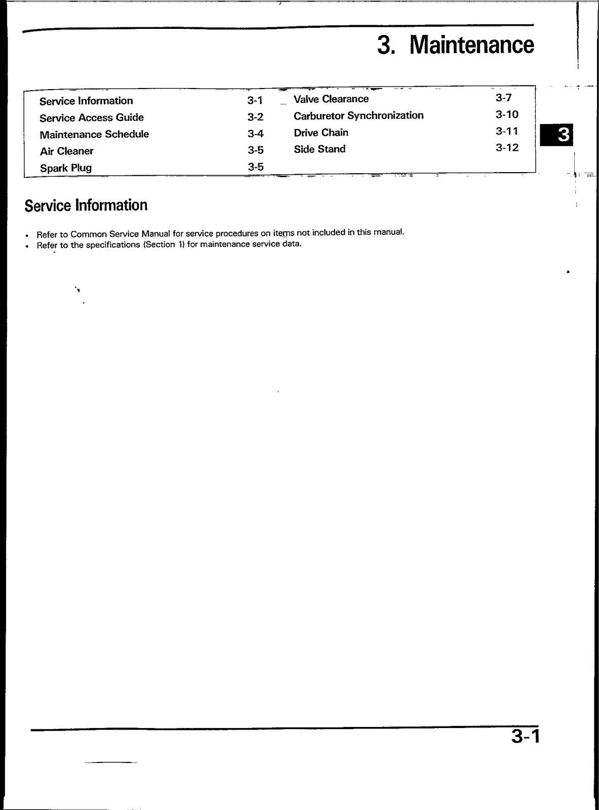 Honda VFR 400R, VFR 400 Service Manual C03