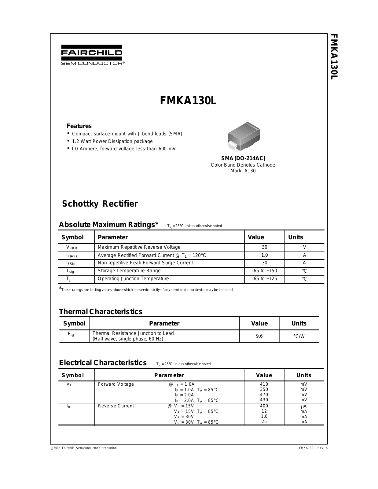 Fairchild FMKA130L service manual