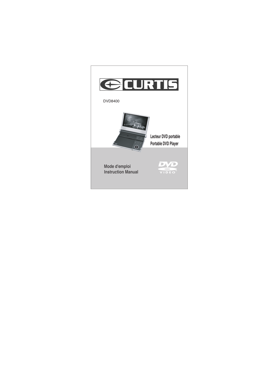 Curtis DVD8400 User Manual