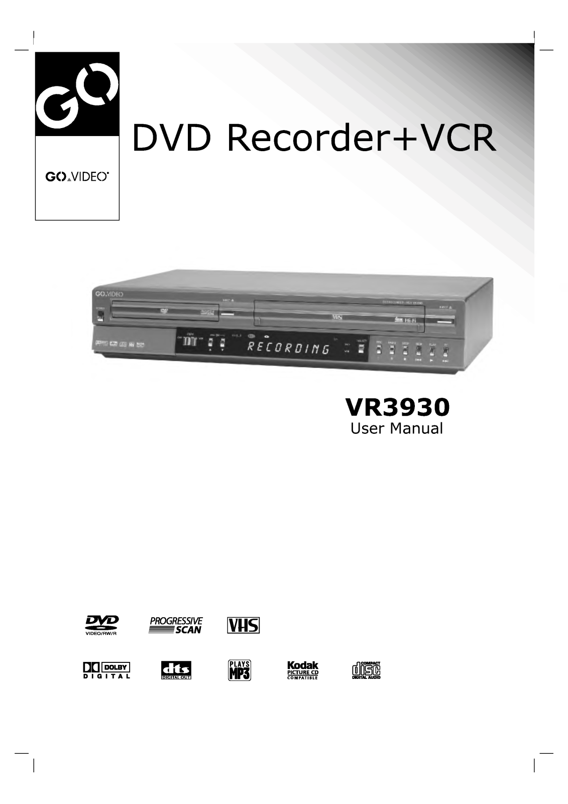 LG VR3930 User Manual