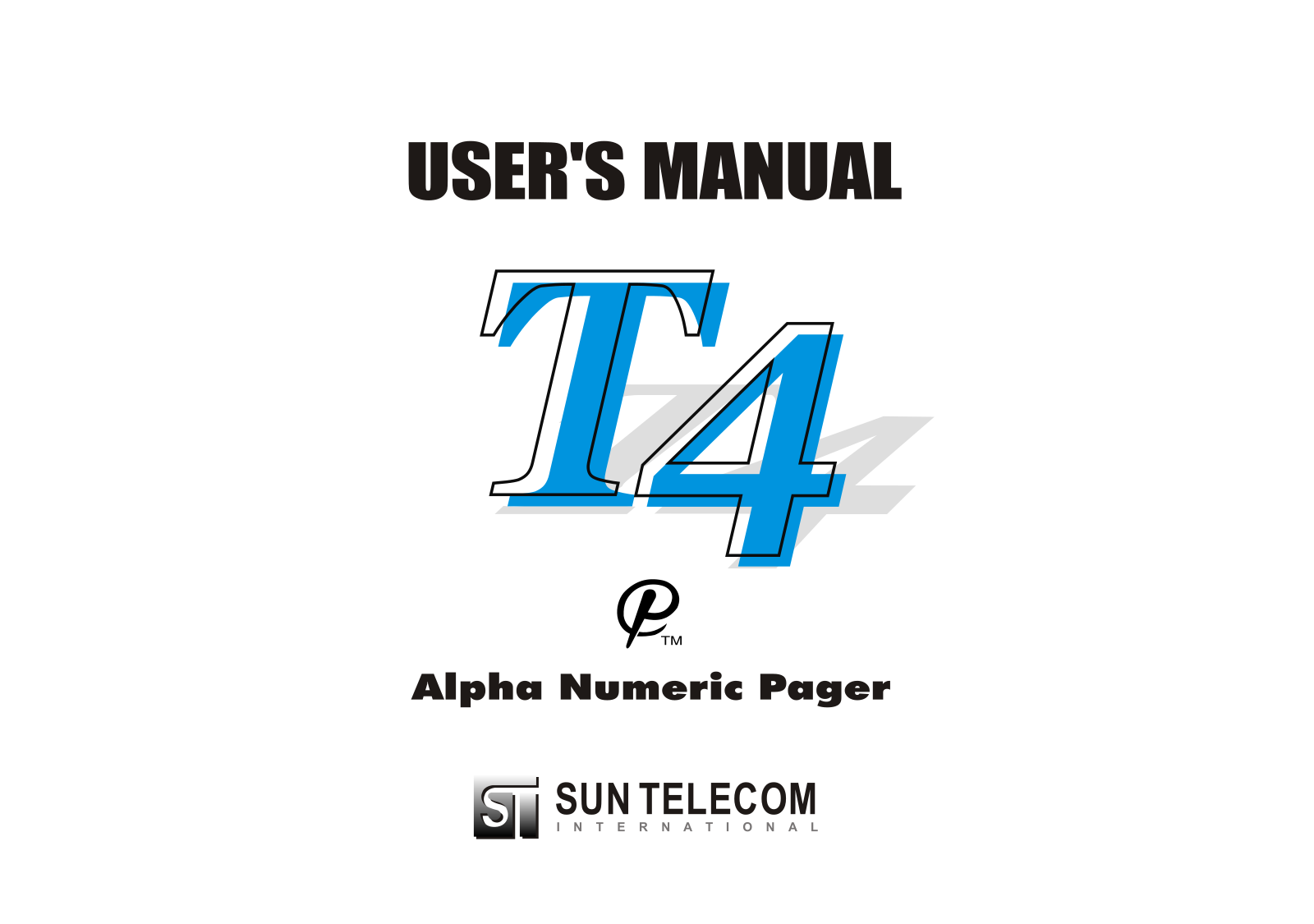 Hantel T4POCSAGPLLUHF, T4POCSAGPLLVHF Users Manual