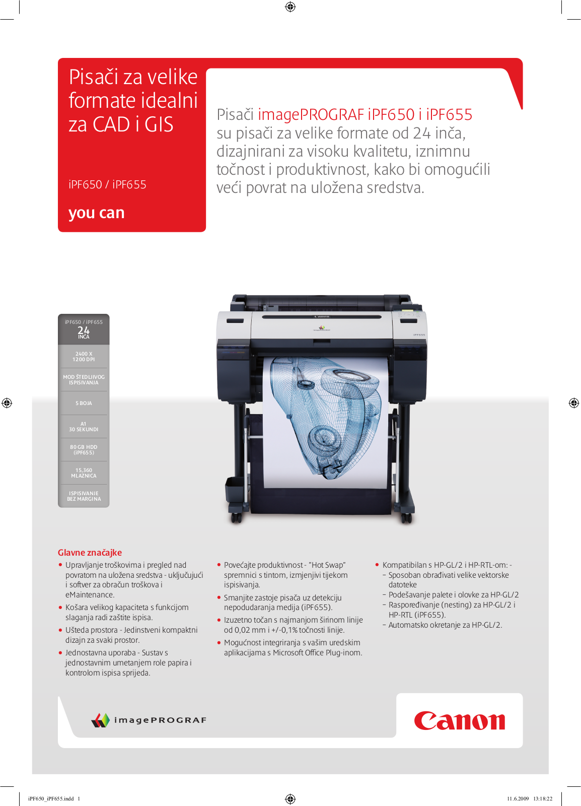 Canon IPF 650, IPF 655 BROCHURE