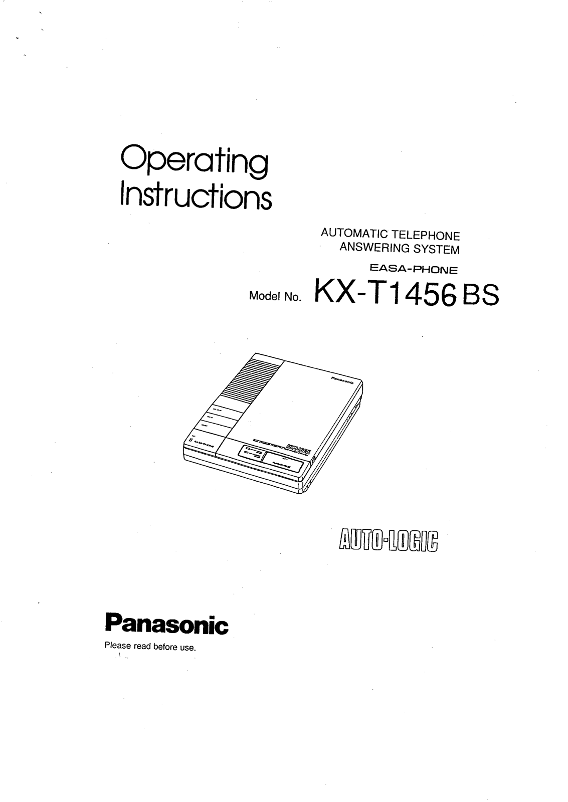 Panasonic KX-T1456BS User Manual