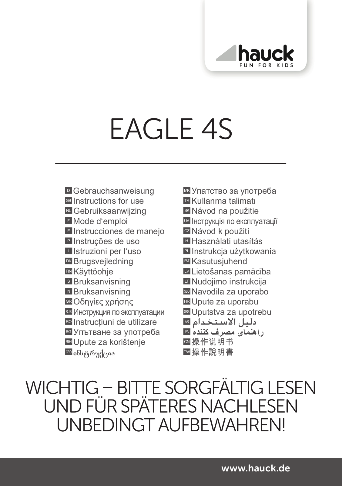 Hauck Eagle 4S Service Manual